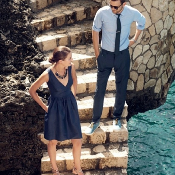 J. Crew Dresses & Skirts - J. Crew Kami Deep Navy Dress in Classic Faille